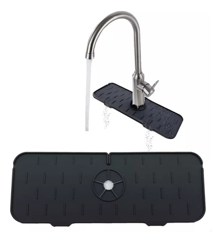 Alfombrilla Silicona Protector De Grifo Fregadero Antigoteo