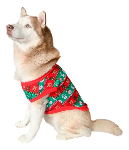 Saco Traje Buzo Navideño Para Perro Gato Talla S