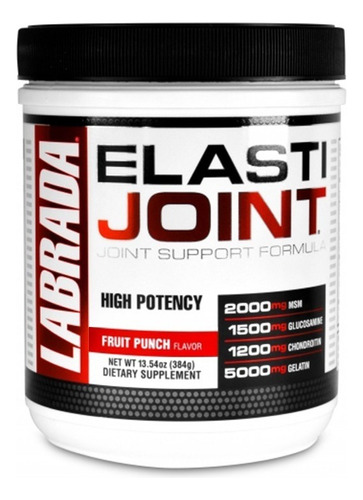 Labrada Elasti Joint 30 Servicios Condroitina Glucosamina Sabor Ponche De Frutas