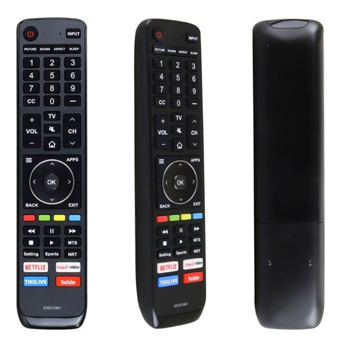 Control Compatible Con Hisense Modelo En3v39h Smart Tv 