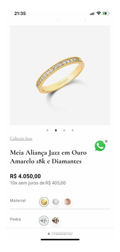 Aparadores Vivara Ouro 18k Com Diamantes