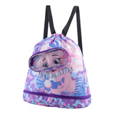 Mochila Infantil P/ Banho Passeio Impermeável Linda Estampa