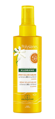 Polysianes Leche Sedosa Spray Fps50 Klorane Antiedad Hidratante Protector Solar