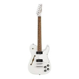 Guitarra Eléctrica Fender Artist Jim Adkins Ja-90 Telecaster Thinline De Fresno White Uretano Brillante Con Diapasón De Laurel Indio