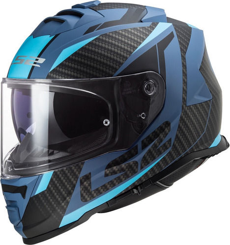 Casco Ls2 Storm Racer Azul/ Negro Con Pinlock Certificado