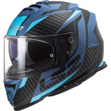 Casco Ls2 Storm Racer Azul/ Negro Con Pinlock Certificado