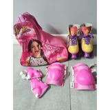 Patines Soy Luna + Bolso + Kit De Seguridad *nuevo Precio*