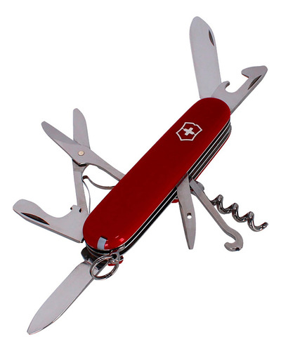 Navaja Victorinox Para Montañismo 14 Funciones Climber Color Rojo