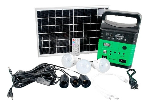 Sistema De Iluminaciòn Solar 10w 3 Focos Lion Tools