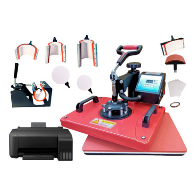 Combo 8 En 1 Para Sublimacion Kit Tlp Impresora Plancha Taza | Envío gratis