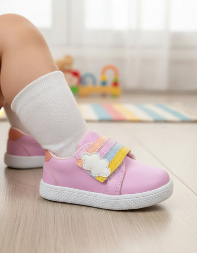 Tenis De Niña Bebe Preescolar Guardería Colores | Envío gratis