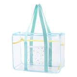 Bolso De Mano Transparente, Bolso De Playa, Verde Claro