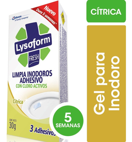 Lysoform Limpia Inodoros Adhesivo Citrica X 9u 