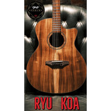 Violão Seizi Supreme Ryu Mirai Cutaway Koa Com Bag Material Do Diapasão Pau-rosa Orientação Da Mão Destro