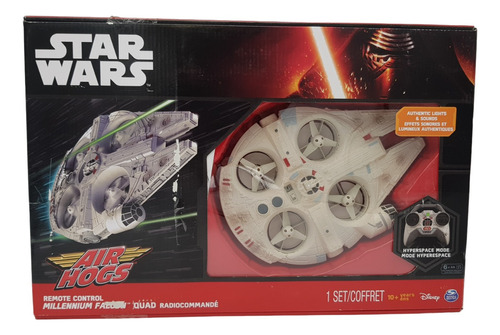 Dron Star Wars Air Hogs Control Remoto Halcón Milenario Quad