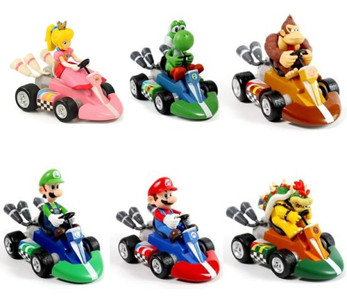 Mario Bros Mario Kart Carros Super Figuras Carrito Colección