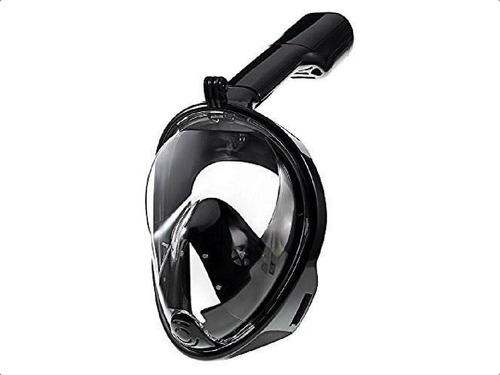 Mascara Snorkel Equipo Buceo Antiparra Full Face Para Go Pro Color Negro Talle L-xl