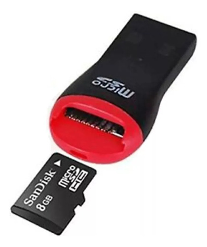  Lector Tarjeta De Memoria Usb Micro Sd Celular Pc 2.0 480mb