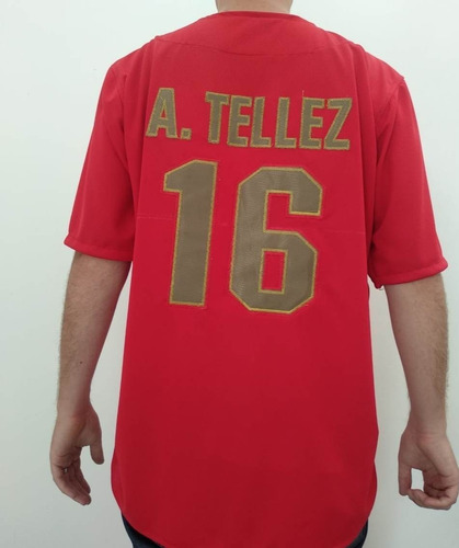 Jersey Diablos Rojos Del México (con Nombre Y Número)