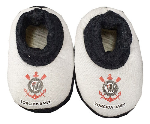 Pantufa Infantil Torcida Baby Corinthians Bebê Timão Oficial