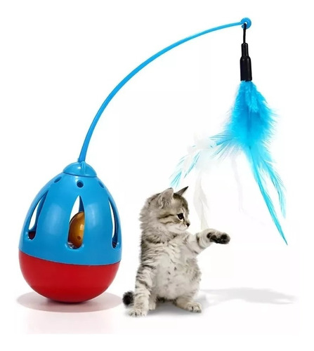 Juguete Interactivo Para Gatos Mascotas Pluma