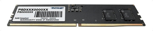 Memoria Ram Ddr5 8gb 4800mhz Patriot Signature 1x8gb Negra