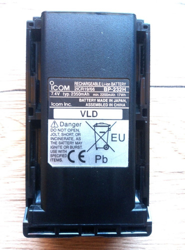 Bateria Bp-232h  Para Radios Icom Portatil Aereo Y Comercial