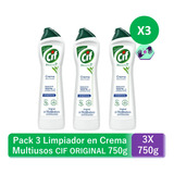 Cif Crema Bioactive Limpiador Original 750g Pack X3 (2250g)