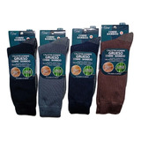 4 Pares Calcetines Gruesos Bamboo Cobre Hombre Sin Costuras