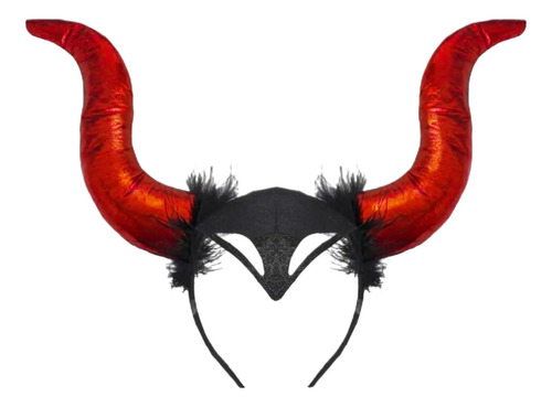 Diadema De Cuernos Malefica, Diabla,elige Los Tuyos 30cm