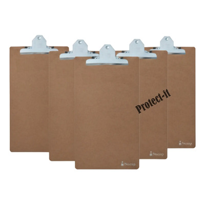 5 Tablas Porta Papeles Documento Tamaño Oficio Clip Fibracel | Envío gratis