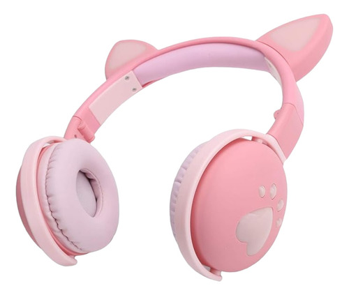 Fone De Ouvido Gatinho Bluetooth Infantil Led Menino Menina