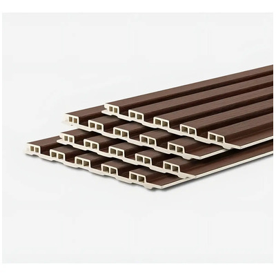 Cordyline Decoration Wood Plastic Board 12 Piezas 1mx16cm 3d Wpc Wood Panel Groove Design Es Adecuado Para La Decoración De La Pared Interior Del Dormitorio, Oficina Y Sala De Estar (marrón Oscuro) | Envío gratis