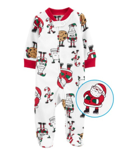 Pijama Bebé Navidad Termica Carters Recien Nacido