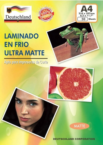 Laminado En Frio Matte Deutschland 50 Hojas A4