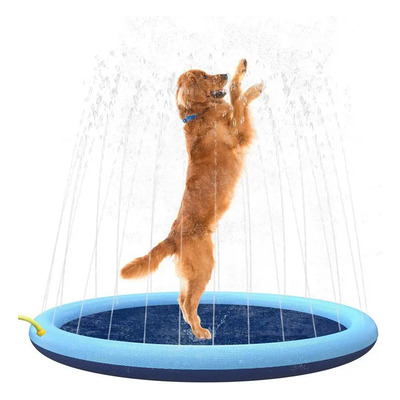 Non-slip Splash Pad 170 Cm Para Niños Y Perros, Juguetes