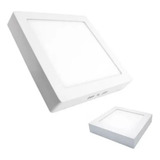 Plafon Luminaria Panel Led 24w Cuadrado Sobreponer Luz Blanc