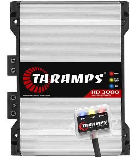 Módulo Amplificador 3000 W Rms Taramps Hd3000  2 Ohm + Clip
