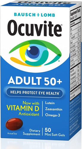 Ocuvite Premium Vitaminas Ojos Adulto 50+ 50 Capsulas Eg O6