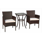 Sala Para Jardin Exterior Rattan 3 Piezas Moderna