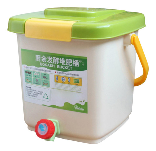 Ff Contenedor De Cubo De Compost De De Cocina De 12l Con