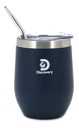 Mate Vaso Discovery Acero Inoxidable Tapa Bombilla Camping