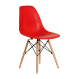 Comedor Mesa Eames De Vidrio 80cm +  4 Sillas Eames