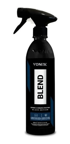 Cera Blend Spray Black Edition 500ml Carnaúba Sílica Vonixx