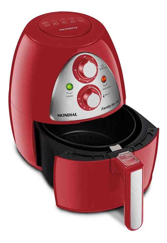 Fritadeira Sem Óleo Air Fryer 4l Mondial Af-14-4l Vermelha