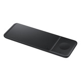Cargador Inalámbrico Samsung Triple Carga Compatible Con Qi Color Negro