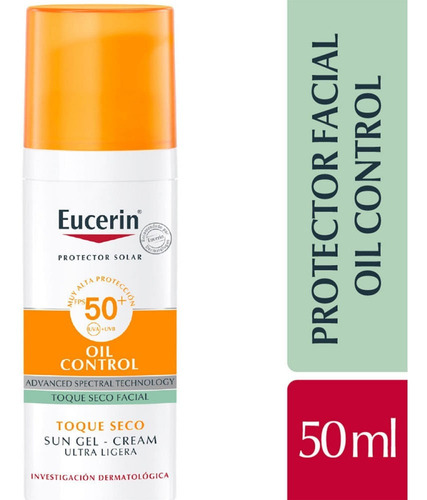 Eucerin Sun Gel-crema Oil Control Toqu - mL a $2080