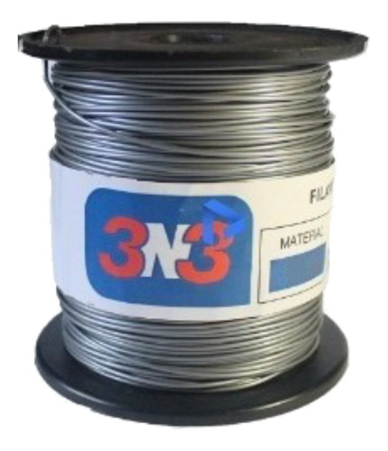 Filamento 3d Flex 3n3 De 1.75mm Y 500g Gris