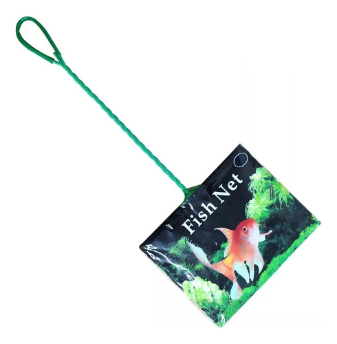 Redinha Para Peixes N 10 - Fish Net - Rede Para Aquário 25cm Cor Verde