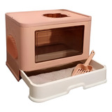 Caja Arenero Gato Rosa + Pala 